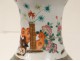 Chinese porcelain vase roosters butterflies flowers green bamboo Family XVIIIè