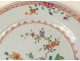 porcelain dish India Company Famille Rose flowers eighteenth century