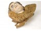 Polychrome plaster sculpture angel head decoration eighteenth church altar