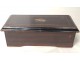 Box painted wood inlay 3 tunes music scene Napoleon III nineteenth