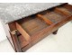 Empire mahogany dresser Cuba flamed marble columns gilded bronze XIXth century