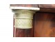 Empire mahogany dresser Cuba flamed marble columns gilded bronze XIXth century