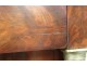 Empire mahogany dresser Cuba flamed marble columns gilded bronze XIXth century
