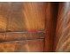 Empire mahogany dresser Cuba flamed marble columns gilded bronze XIXth century