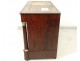 Empire mahogany dresser Cuba flamed marble columns gilded bronze XIXth century