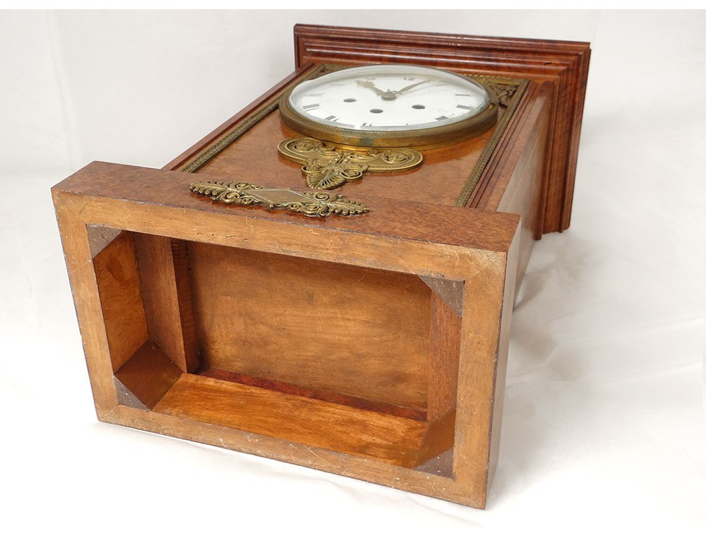 Paire De Bougeoirs Paraboliques Applique Murale – Métal Bronze Et Verre, Style Horloge