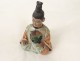 China man figurine man bun glazed pottery early twentieth century