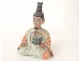 China man figurine man bun glazed pottery early twentieth century