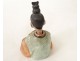 China man figurine man bun glazed pottery early twentieth century
