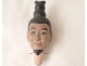 China man figurine man bun glazed pottery early twentieth century