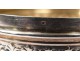 Petite boîte argent massif émail fleurs noeuds french silver box XIXème