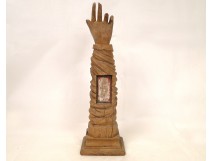 Arm reliquary of carved wooden church, 17th