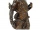 young man bronze sculpture palm branches signed Moreau nineteenth century