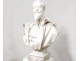 Carrara marble bust Grand musician classical organ composer NapIII nineteenth