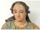 carved polychrome statue religious Saint-Just Beauvais Auxerre XVIIè