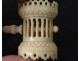 Holder case meter ribbon door carved ivory needles work Dieppe nineteenth