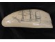 Scrimshaw whale tooth walrus ivory engraved nineteenth boat sailing ship