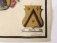 blazon vellum Arms Cabeliau Van der Keessel Mol Flemish Holland XVIIIè