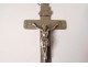 Cross pendant Sterling silver Christ Sisters Saint-Jacut nineteenth century