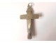 Cross pendant Sterling silver Christ Sisters Saint-Jacut nineteenth century