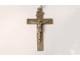 Cross pendant Sterling silver Christ Sisters Sacred Heart Saint-Jacut nineteenth
