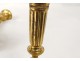 candlesticks Pair of Louis XVI gilt bronze candlesticks torches eighteenth century