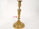 candlesticks Pair of Louis XVI gilt bronze candlesticks torches eighteenth century