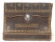 Briefcase bag travel inkstand silver gilt iron eighteenth century leather