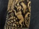 Powder horn ivory Weapons France lilies 18th cherubs hunting wild boar