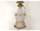 Oil Lamp opaline white Baccarat gilt bronze Napoleon III nineteenth