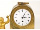 Clock bronze Remember Love angel dog fidelity Empire XIXth