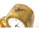 Clock bronze Remember Love angel dog fidelity Empire XIXth
