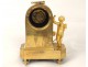 Clock bronze Remember Love angel dog fidelity Empire XIXth