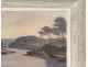 HST tableau paysage bateaux Ulysse Gorrin étiquette de salon XXème siècle