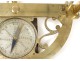 Graphomètre alidade pinnules boussole bronze doré Meurant Paris XVIIIème