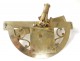 Graphomètre alidade pinnules boussole bronze doré Meurant Paris XVIIIème