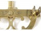 Graphometer alidade finlets bronze gilt brass Meurant Paris measure XVIIIè