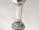 pair solid silver candlesticks Farmers General 18th Vannes arms blazon