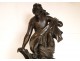 Bronze sculpture by Auguste Moreau, Art Nouveau, 19th