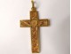 Cross pendant solid gold 18-carat gold filigree cross 8,97gr twentieth century