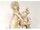 porcelain sculpture E. Stellmacher torque gallant Amphora Art Nouveau XIXth