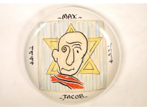 Quimper faience plate, Henriot, Max Jacob, 20th