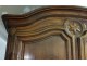 Buffet deux-corps Louis XV noyer sculpté rose des vents XVIIIème siècle