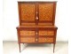 Office Secretary Louis XVI marquetry flowers stave eighteenth marble