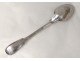 Cuillère à olives argent massif Vieillard Paris 129gr silver spoon XIXème