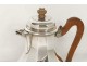 Coffee carafe solid silver Minerva goldsmith Puiforcat 798gr crude nineteenth
