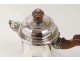 Coffee carafe solid silver Minerva goldsmith Puiforcat 798gr crude nineteenth