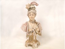 Young bust elegant Victorian, Art Nouveau, 19th