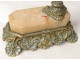 Night light crystal carved marble bronze St. Louis Napoleon III XIXth