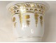 porcelain chocolate cup Paris gilding First Empire XIX century